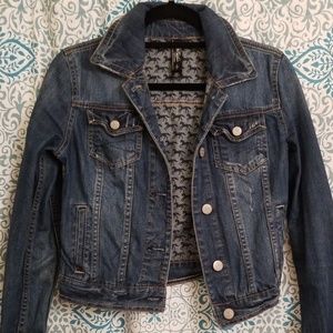 Denim cropped jacket